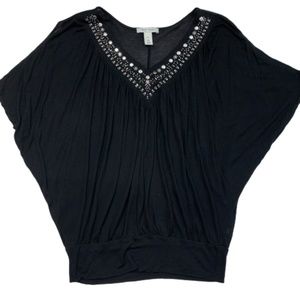 White House Black Market Black Studded Doleman M